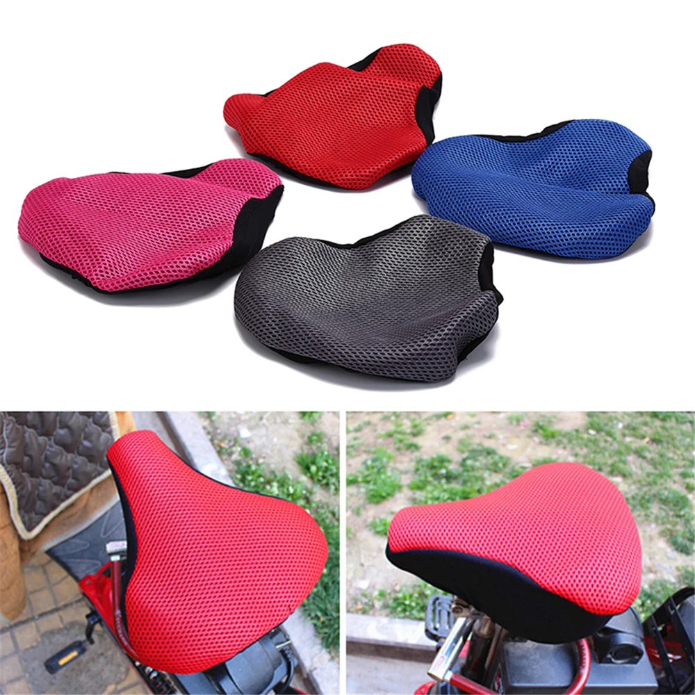 3D мягкое велосипедное седло для велосипеда, Сетчатое сиденье, подушка, чехол для сиденья, седло, разные цвета, Аксессуары для велосипеда
