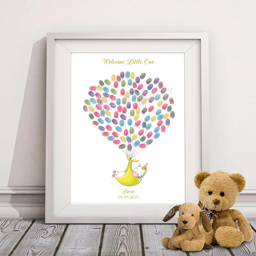 autograph stuffed animal baby shower