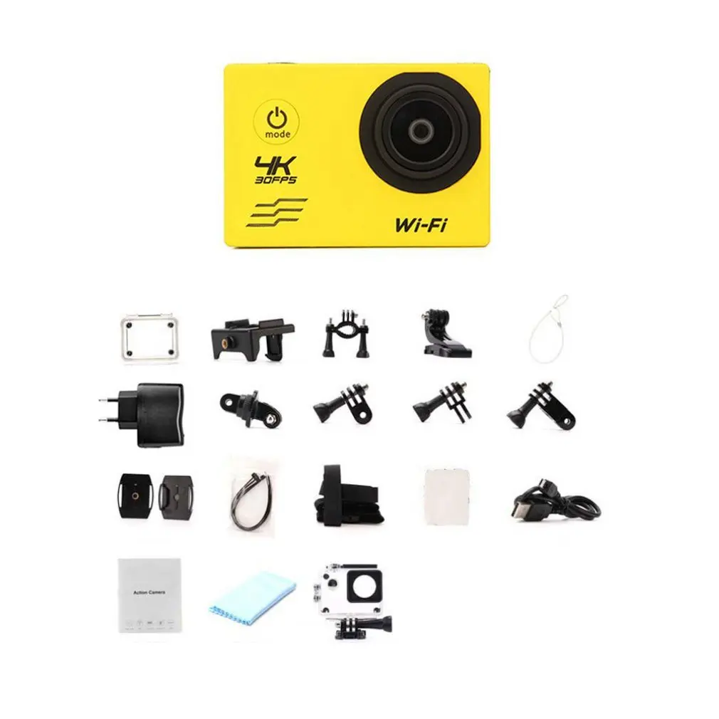 

F60 FHD Wifi Action Camera 16MP 170 Degree Wide Angel Sports DV Waterproof Outdoor Diving Riding Photo Shooting Video Recording