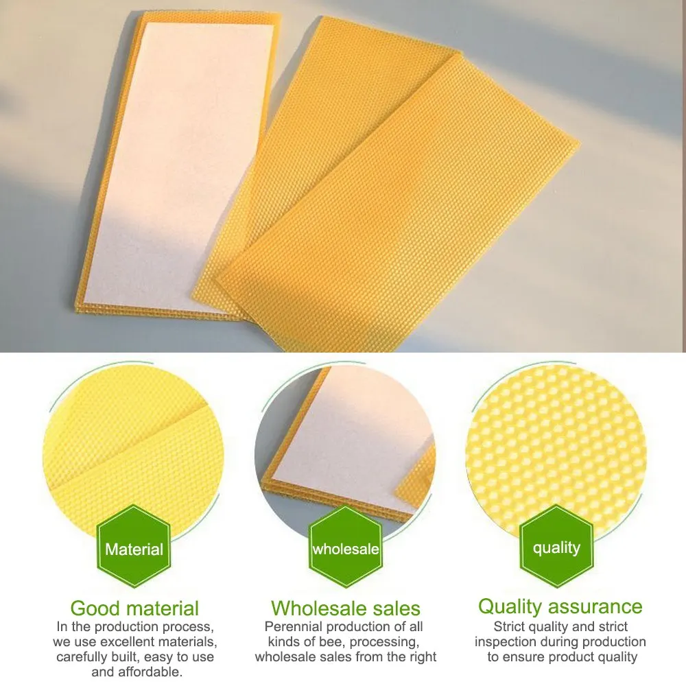 30Pcs Honeycomb Foundation Beeswax Sheets Honey Beekeeping Tool Bees Beekeeper Supplies