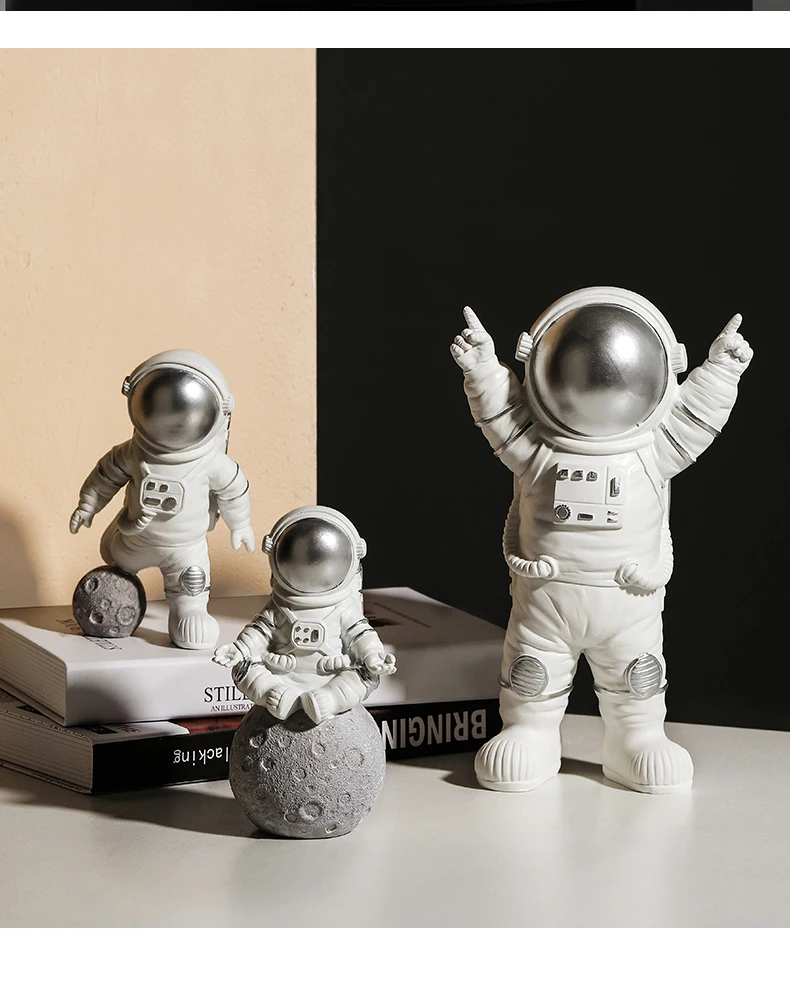 Скандинавский современный астронавт миниатюрные фигурки из смолы, ремесло, домашний Сказочный Сад, украшение стола, предметы мебели, аксессуары для комнаты