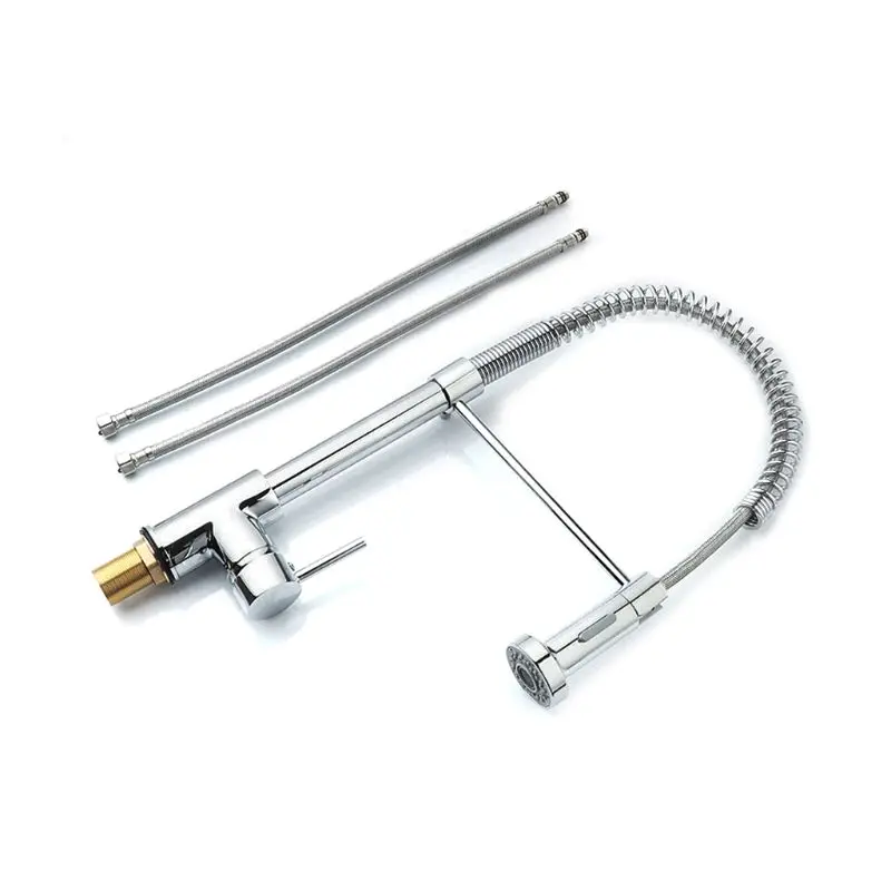 

Copper Spring Kitchen Faucet Hot and Cold Multi-Function Mixing Valve Pull Dish Sink Faucet Bathroom