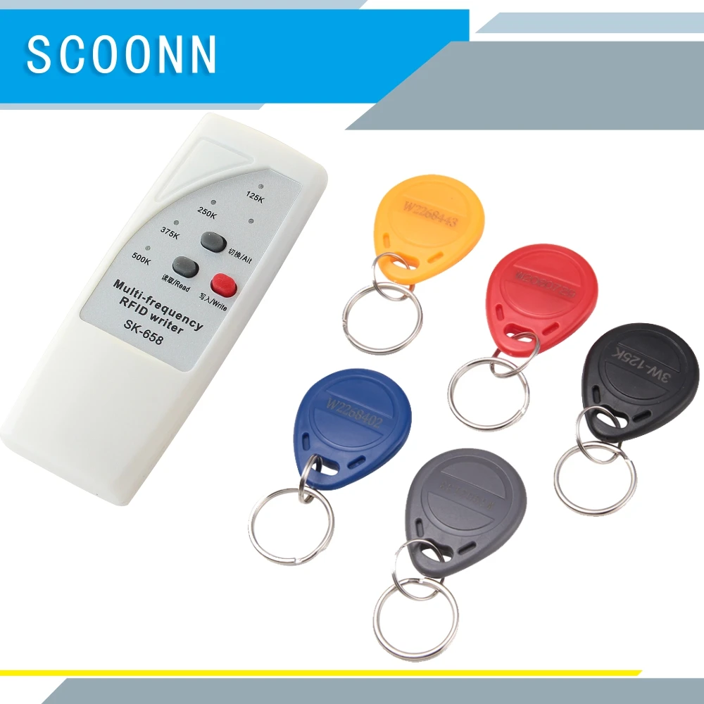 

Handheld Rfid Card Reader -Handheld Rfid Writer 13Pcs 125KHz Card Reader Writer Copier Duplicator with 6 Cards/Tags Kit