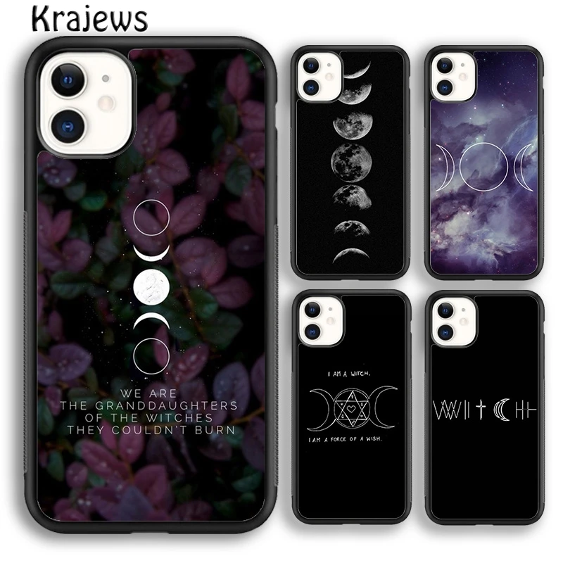 Чехол для телефона krajew Witchcraft Witch Moon чехол iPhone 5s 6s 7 8 plus X XR XS 11 12 pro max Samsung Galaxy S8 S9 S10 Plus