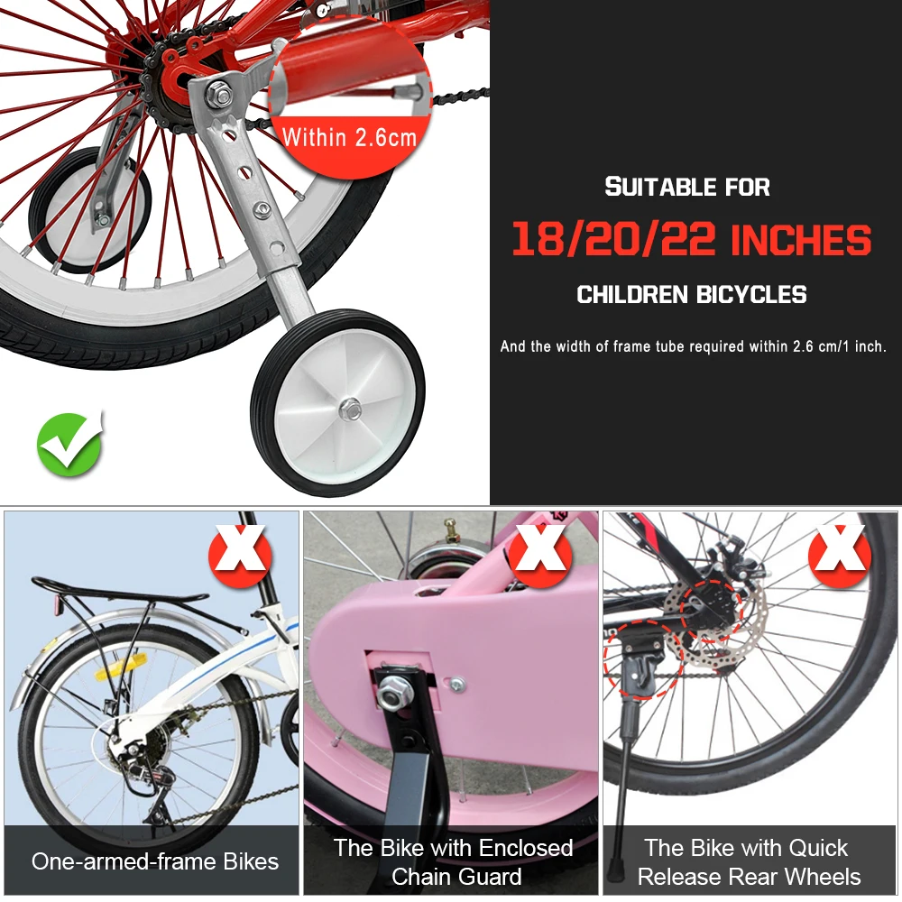 training wheels for 22 inch bike
