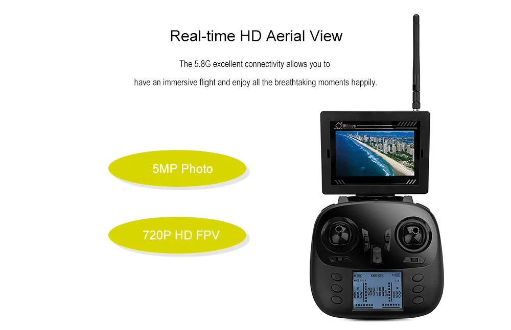 WLtoys Q393 Радиоуправляемый Дрон 5,8G FPV 5MP камера Безголовый режим Квадрокоптеры Летающий вертолет с светильник RTF дроны
