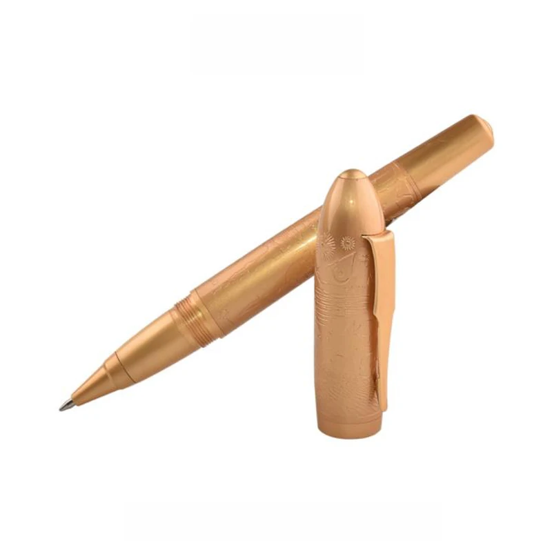 Fuliwen Vintage Metal Fine Copper Big Size Golden Roller Ball Pen For Office & Home & School Supplies New Arrival