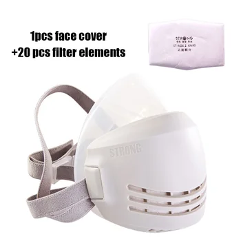 

Outdoor Dust-proof Half Face Cover Breathable Reusable Anti-haze PM2.5 Filter Cottons Face Shield Equipment Mouth Cover