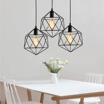 

Industrial Style Pendant Light Vintage Lantern Pendant Lamp Hanging Lamps LED Restaurant Living Room Bedroom Foyer Decoration