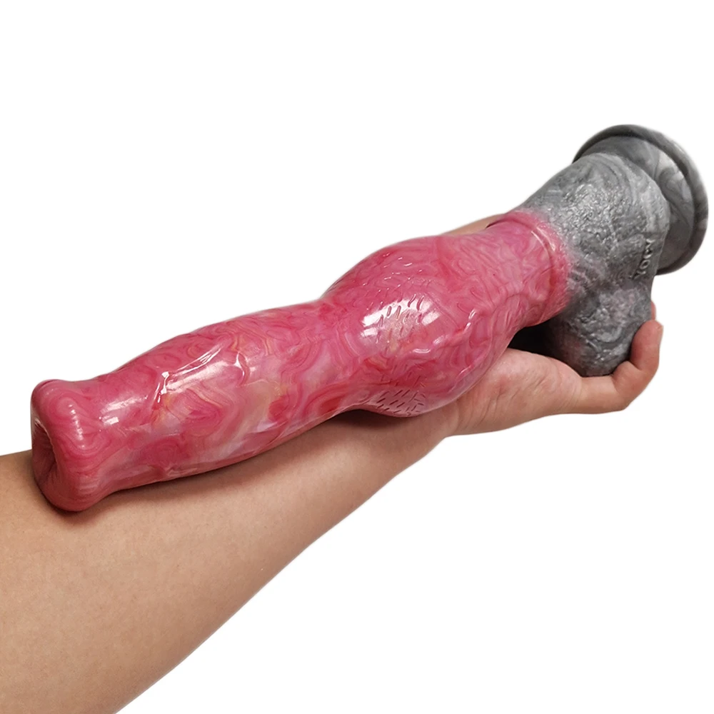

Огромный фаллоимитатор, большая Анальная пробка, жидкий силиконовый фаллоимитатор, мягкий реалистичный пенис животного с присоской, Стимулятор точки G, секс-игрушки для женщин