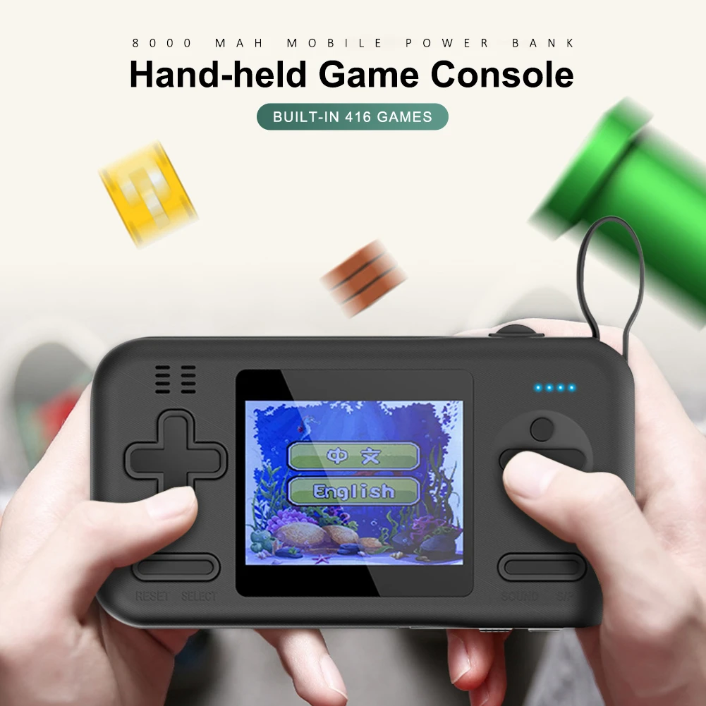 Video Handheld Game Console Retro Handheld Game Console Built-in 8000MAh Power Bank Gamepad Game Player For Child Supplies