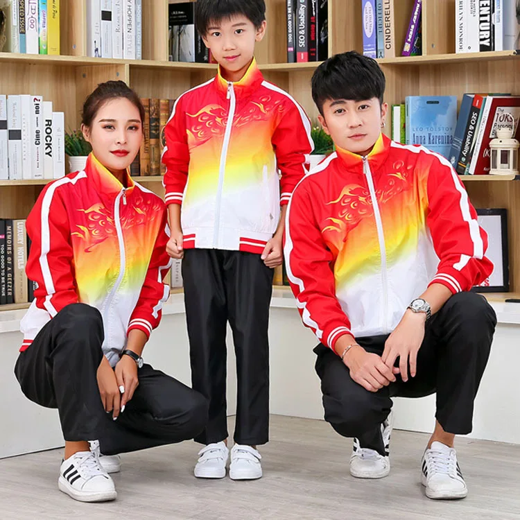 

Business Attire Group Clothes Work Clothes Primary School High School School Uniform New Style Spring And Autumn Sports Set Men'