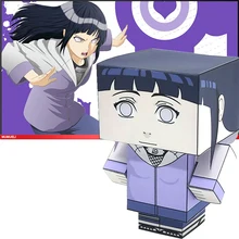 Наруто хуга Хината складной резки мини милый 3D бумажная модель бумаги ремесло аниме Рисунок DIY Cubee дети взрослые ремесло игрушки MG-022