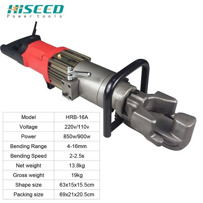 HRB16A Rebar Bending Machine Handheld Rebar Bending Machine Rebar Bending Machine Electric Rebar