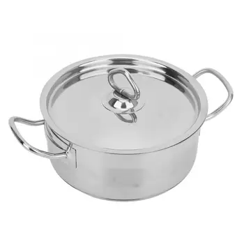 

20cm Diameter Stainless Steel Cooking Pot Cookware Household Kitchen Tool with Dual Handle Kitchen Cookware Cooking Pots