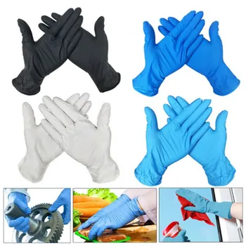 

100pcs Disposable Gloves Latex Cleaning Food Nitrile Gloves Universal Household Garden Cleaning Waterproof Gloves