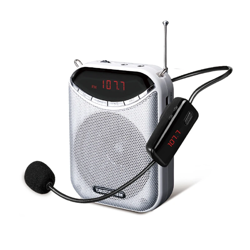 

TAKSTAR Wired Portable Multimedia Amplifier with Recording FM Radio Built-in Lithium Battery for Teaching Tour Guide E190M