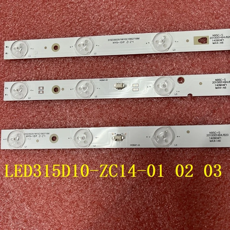 usb powered led strip 3pcs LED Backlight bar for LE32TE5 LED315D10-ZC14 MTV-3229LA2 LE32D8810 LD32U3100 LE32F3000W LED315D10-ZC14-01(D) 02(D) 03(C) led strips 10m