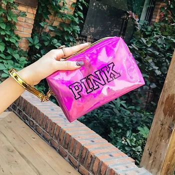 

Women Travel Toiletry Make Up Cosmetic Ppouch Bag Waterproof Storage Pouch Fashion Laser Cosmetic Bag Organizer Handbag