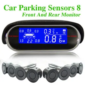 

Car Parking Sensor Kit with 8 Sensors Digital Display Auto Backup Reverse Radar Monitor Detector System