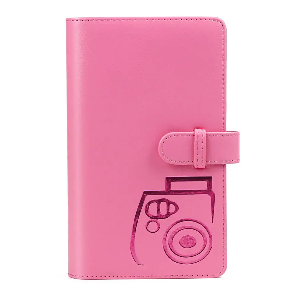 Мгновенной фото камеры билет коллекция для мгновенной печати Polaroid Mini8/9/фотоаппаратов моментальной печати 7 s/25/70 90 золочение альбом 96 3 InchAlbum рисунок чехол для Fuji Film - Цвет: Pink