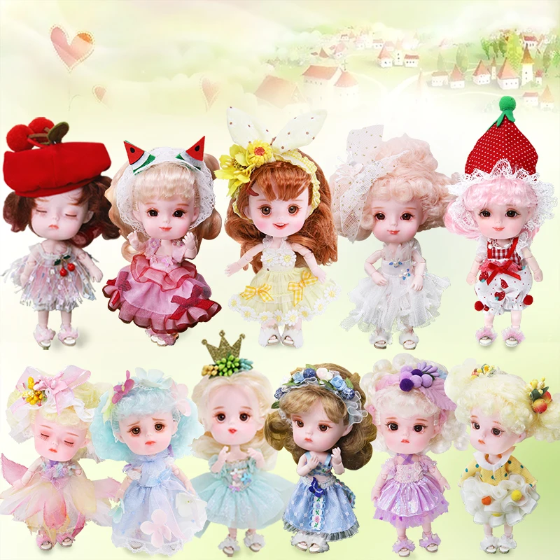 Dream Fairy 1/12 BJD кукла Додо кукла ob11 14 см мини-кукла 26 шарнир тела милый детский подарок игрушка Ангел сюрприз кукла