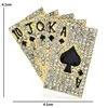 Wuli&baby Sparkling Full Crystal Poker Brooch Pins 10 J Q K A 2022 Designer Women Fashion Jewelry Gift ► Photo 2/6