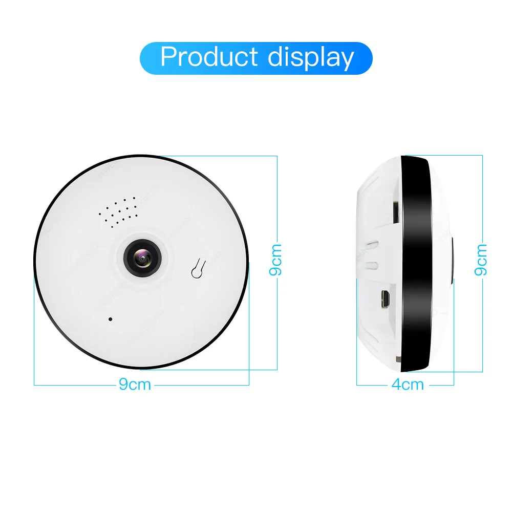 1. 3 мегапиксельная/2.0MP Full view WIFI 360 градусов Двусторонняя аудиосвязь 960P/1080P рыбий