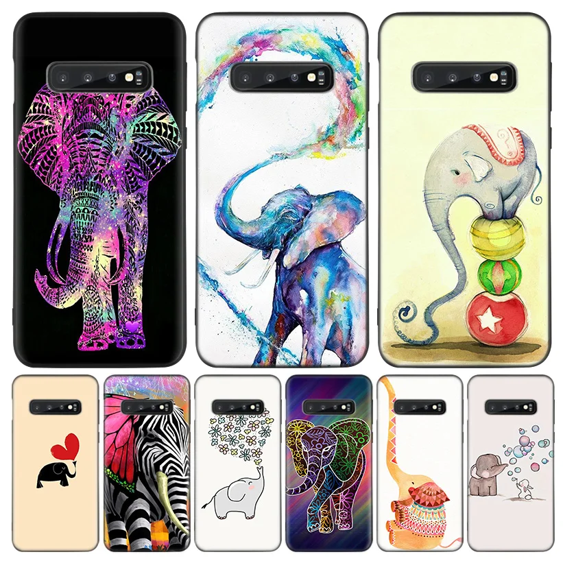 Черный чехол для Samsung Galaxy S20 Ultra S10E Note 10 9 8 S9 S8 J4 J6 + Plus S7 S6 Capa Coqu|Бамперы| |