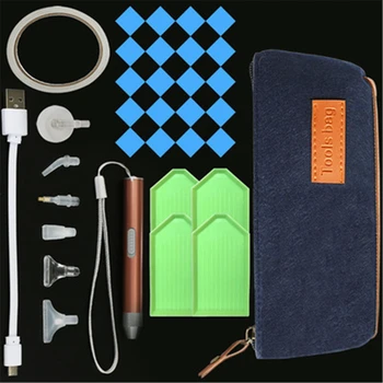 

Huacan 5D DIY Diamond Embroidery Tool Bag Lighting Point Drill Pen Tray Diamond Painting Mosaic Accessories