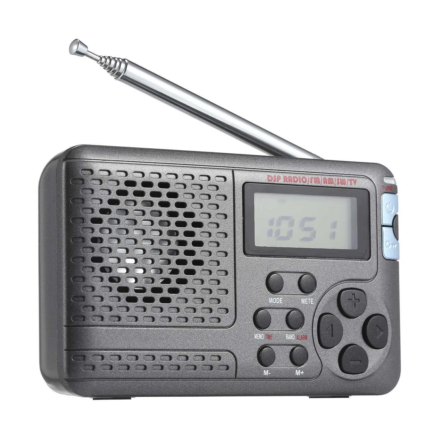 Портативное радио AM/FM/SW карманное с ЖК экраном многополосный цифровой стерео