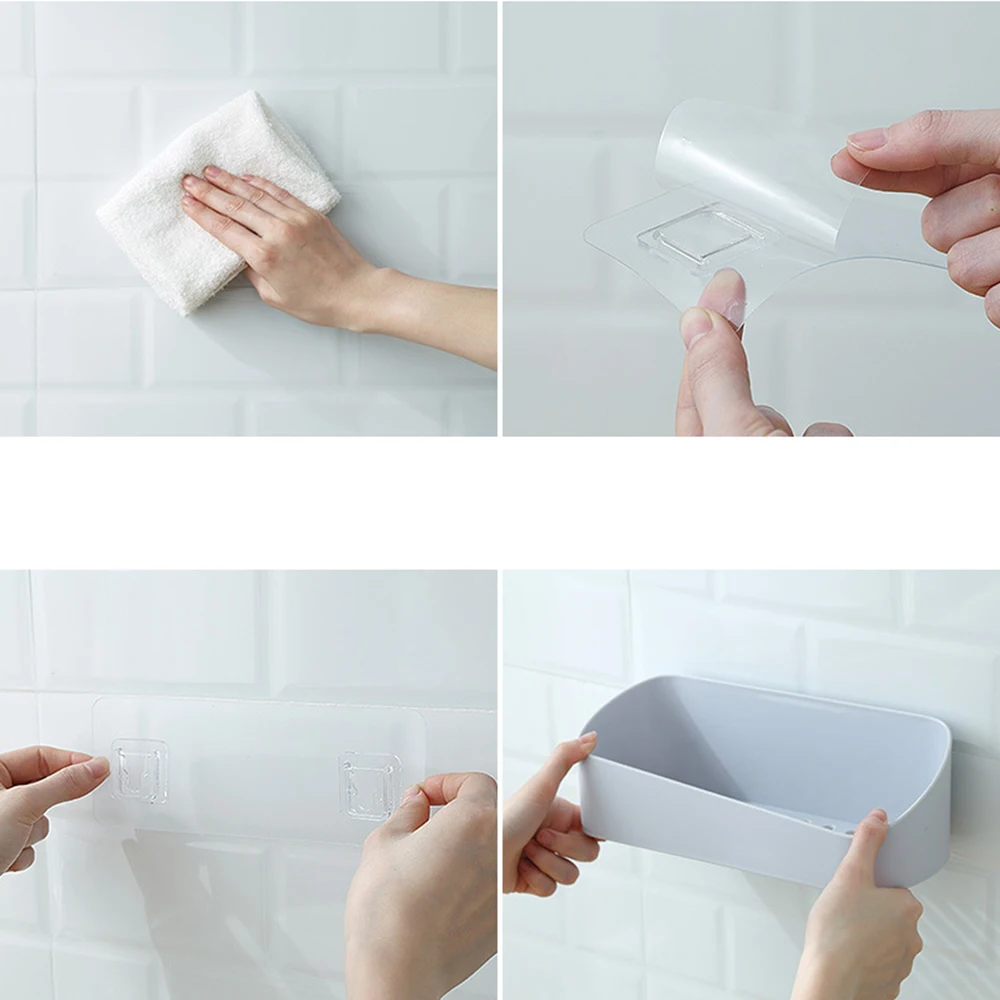Полезный бытовой пробойник- полка для ванны, кухни Washware подвесная Полочка для хранения полки