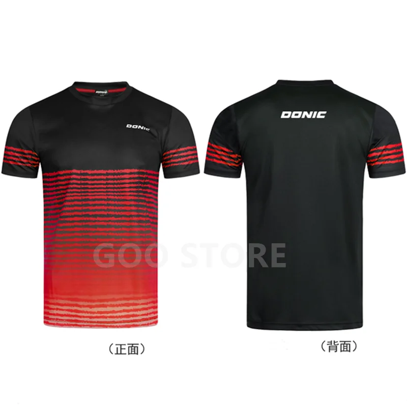 DONIC Table Tennis Jerseys Training T-Shorts New Style Dragon Absorb Sweat Comfort Top Quality Ping Pong Shirt Cloth Sportswear