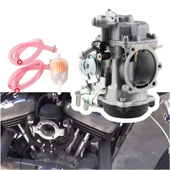 

For Harley motorcycle modified carburetor Softail 1988-2017 (MB-FP003) Fuel Filter as pictured Fuel Lines as pictured #N
