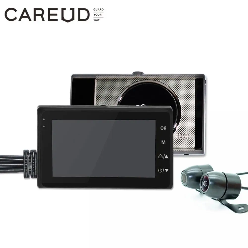 Мотоцикл Dash Cam Универсальный DC12 24V 720P DVR 3 0 &quotHD водонепроницаемый камера со
