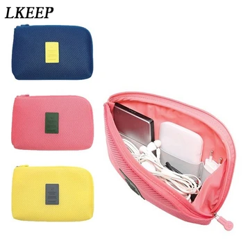 

Portable Travel bag System Kit Case Digital Gadget Devices USB Cable Earphone Pen Packing Organizers Insert Bag