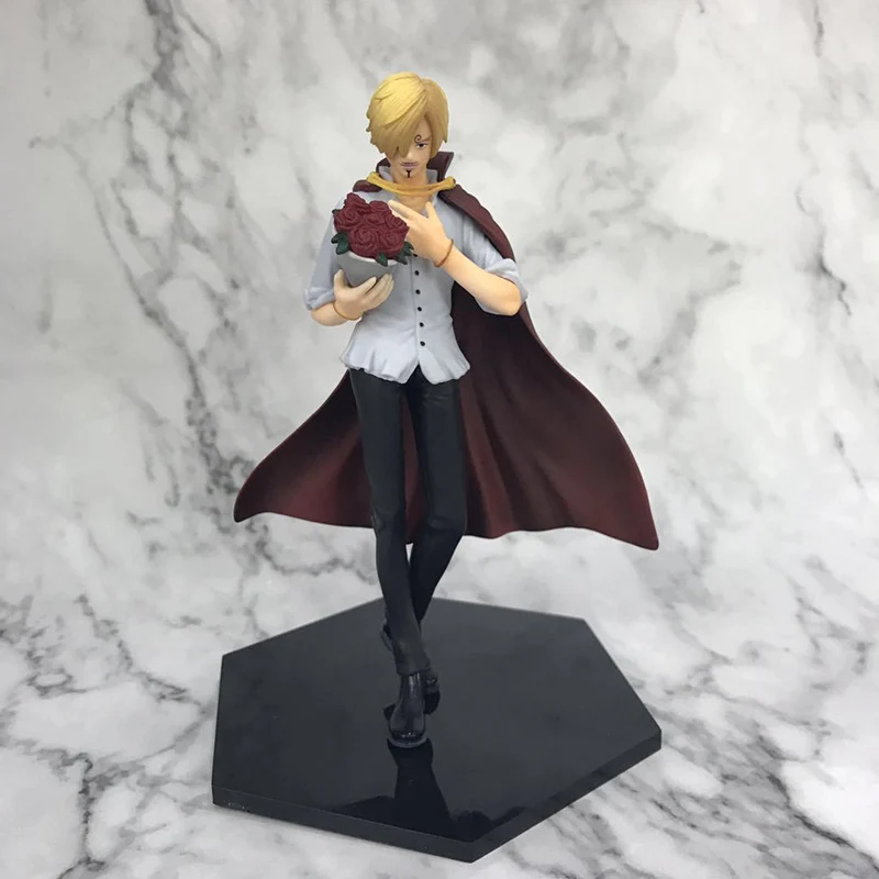 17cm Anime One Piece Vinsmoke Sanji PVC Action Figure Formal Dress Cloak Propose Marriage Doll Toys | Игрушки и хобби