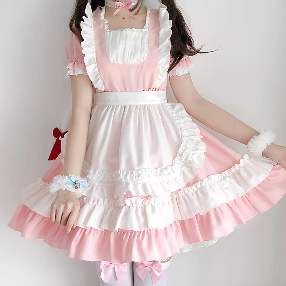 Sweet Lolita Collection OP Maid Cosplay Women Uniform Princess Dresses Kawaii Costume
