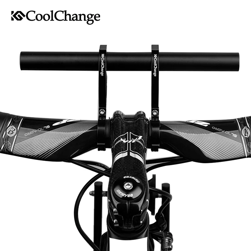 

CoolChange Bike Handlebar Extended Bracket Computer Holder Cycling Multifunction Frame Bicycle Headlight Mount Support Extender