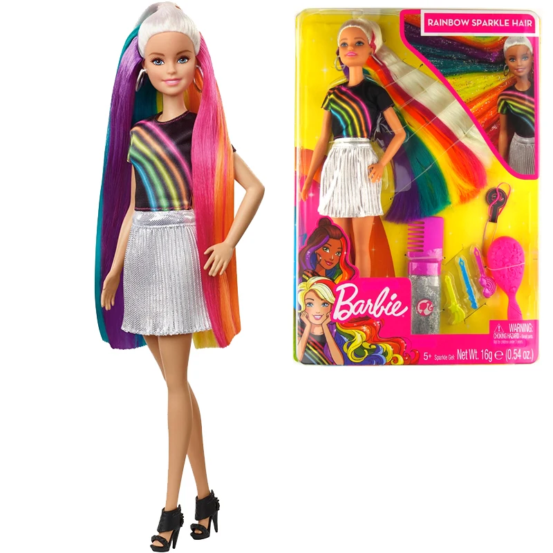 Mattel Barbie Echtes Barbie Barbie Regenbogen Prinzessin Mode Prinzessin  Spielzeug Geschenk Spielen Haar Lange Haare Mädchen| | - AliExpress
