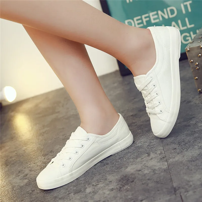 Кеды женские на плоской подошве кожаные парусиновые туфли повседневная обувь