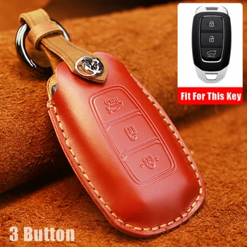

High-grade Quality Car Key Cover for hyundai kona 2017 i30 ix35 solaris Azera Elantra Grandeur IG Remote Key Shell Case Styling