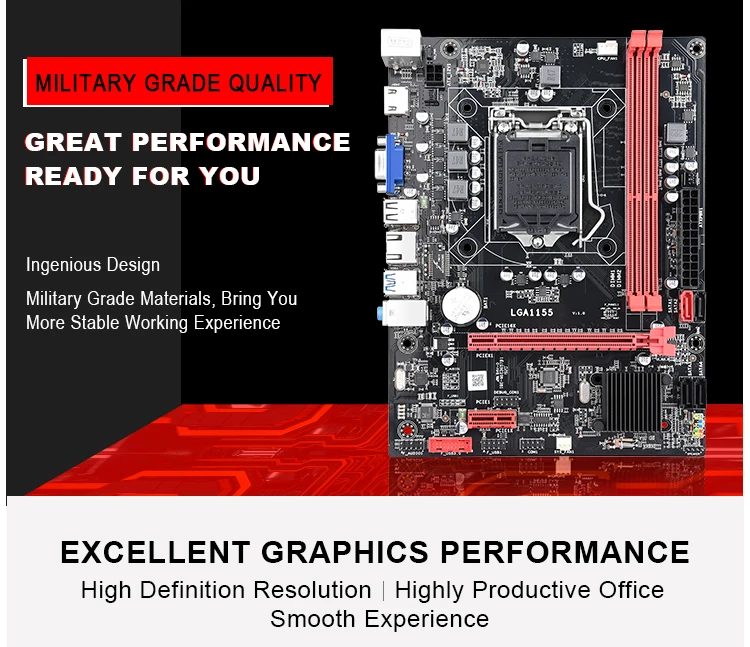 Jingsha B75 M-ATX материнская плата Поддержка LGA 1155 Процессор Core I5-3450 I5-3470 USB 3,0 SATA3.0