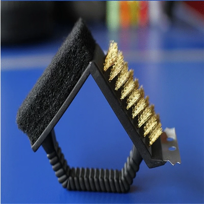 

Barbecue Grill Cleaner Cleaning Brush Multifunction 3 In 1 Durable BBQ Brush Tool /Steel Wire Sponge Shovel Accessories Gadget