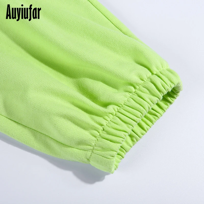 Auyiufar однотонные повседневные женские джоггеры брюки новые спортивные женские брюки Модная уличная спортивная одежда длинные штаны с высокой талией