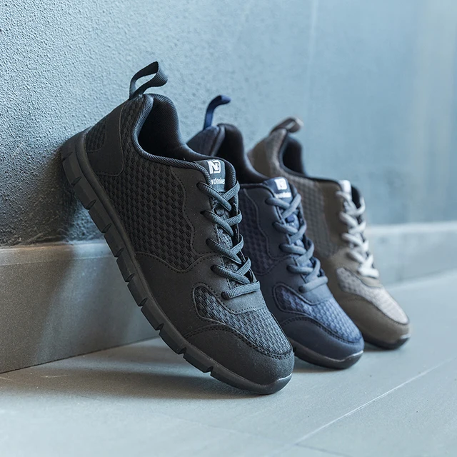 US $15.17 NIDENGBAO Men Casual Shoes Thick Comfortable Mesh Shoes Men Walking Footwear Lightweight Male Sneak