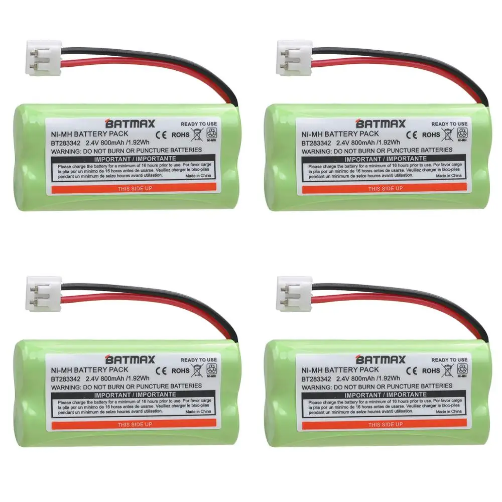 2 Pack - Replacement For AT&T SL82518 Battery - Compatible With AT&T Cordless Phone Battery (700mAh 2.4V NI-MH) - Online Marketplace