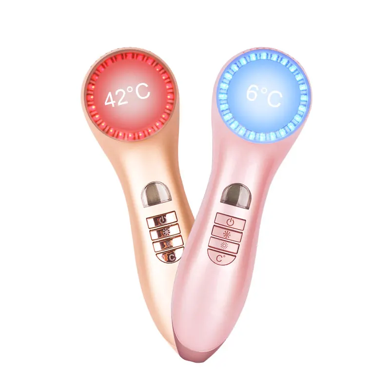 Anti-aging Cool Warm Hammer Eye Face Skin Tightening Instrument Hot and Cold Facial Beauty Device Massager the cool and the cold