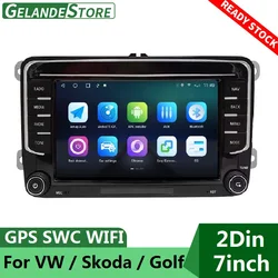 GELANDE – autoradio Android 10, Navigation GPS, lecteur multimédia, 2 Din, pour voiture VW Passat B6 touran volkswagen Skoda Octavia polo golf 