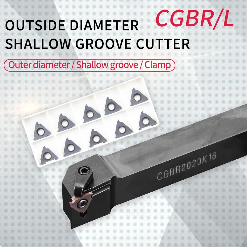 

Резец токарный CGBR/L CGBR1616H32 CGBL2020K32 CGBR2525M43, твердосплавные режущие пластины ЧПУ, TGF32R/GBA43R